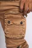 "JOURNEY TO GREATNESS" STACKED CARGO DENIM (PH-WS24-31)