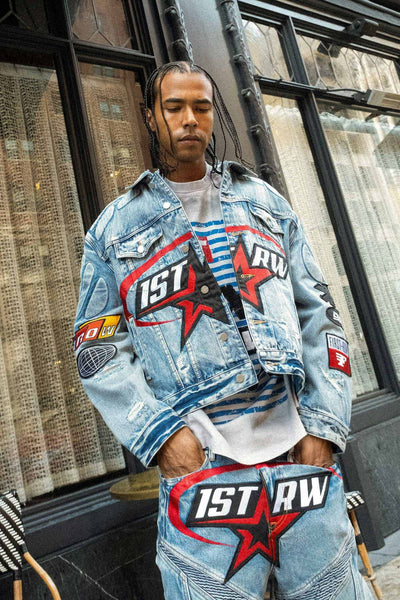 FAST LIFE WASHED DENIM JACKET (FRJ2078)