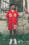 Red “Backyard” Nylon Shorts (Red-Backyard-Nylon-Shorts)