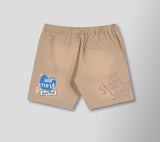 Cash Only Work Shorts - STAFF - Khaki with Blue Heart (Cash-Only-Work-Shorts-Staff-Khaki-With-Blue-Heart)