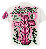 HELLSTAR STUDIOS NO GUTS NO GLORY TEE CREAM