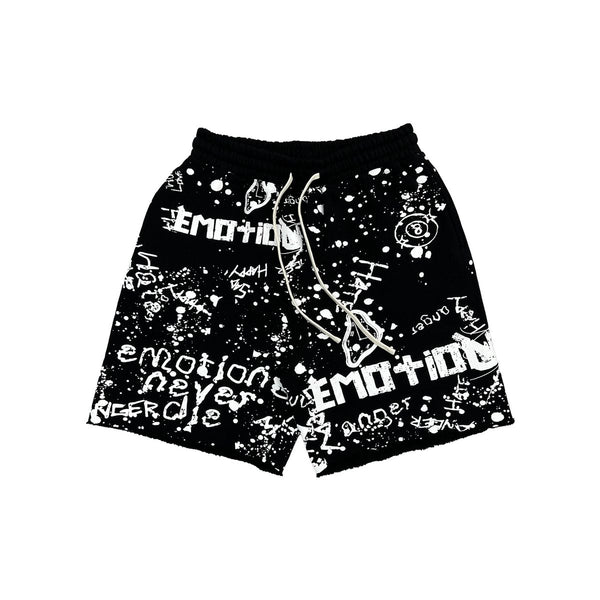 Black 'Graffiti' shorts