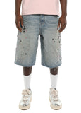 Beaded Splatter Jorts
