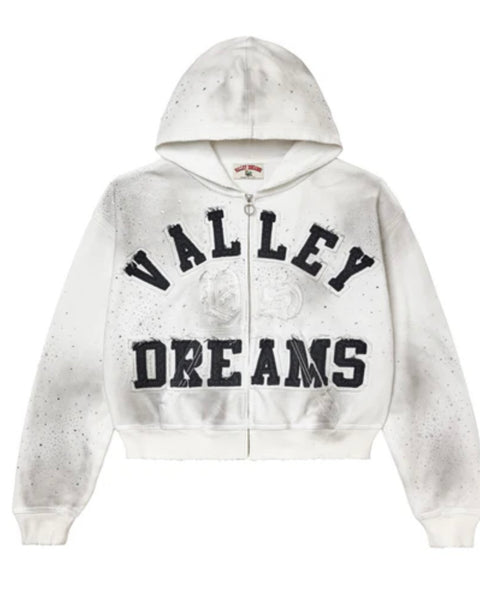 CLASSICO ZIP UP HOODIE [WHITE]