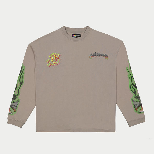 Biker Nation T-Shirt (Stone Grey)