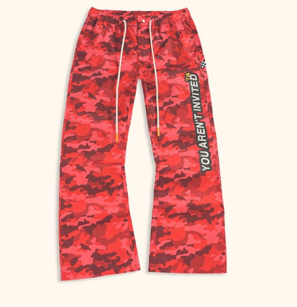 Find The Zip Camo Pant - Red (Find-The-Zip-Camo-Pant-Red) please