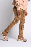 "JOURNEY TO GREATNESS" STACKED CARGO DENIM (PH-WS24-31)