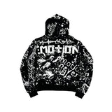 Black 'Graffiti' hoodie