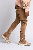 "JOURNEY TO GREATNESS" STACKED CARGO DENIM (PH-WS24-31)