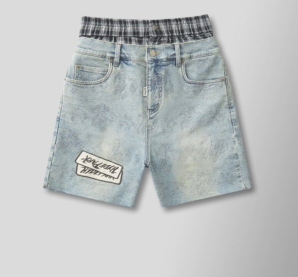 Vintage Denim Cut Off Shorts-Blue (Vintage-Denim-Cut-Off-Shorts-Blue)