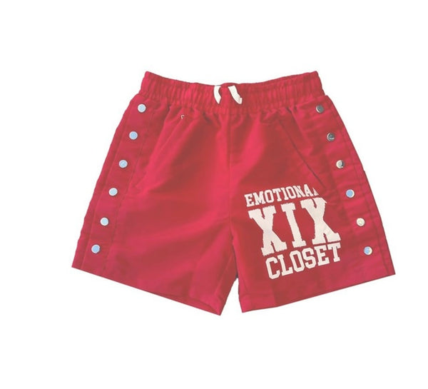 Red “Backyard” Nylon Shorts (Red-Backyard-Nylon-Shorts)