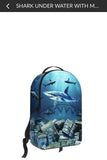 SHARK UNDER WATER WITH MONEY
