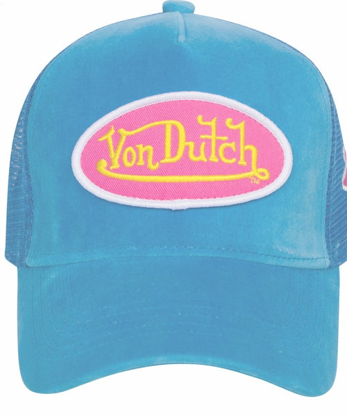 BLUE VON DUTCH HOLLYWOOD TRUCKER WITH PATCH LOGO TRUCKER (VDHT242)