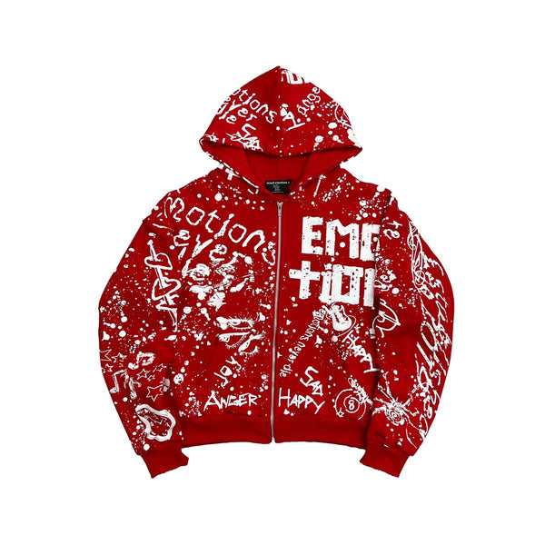Red 'Graffiti' Hoodie