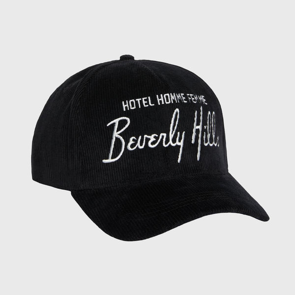 Homme Hotel Corduroy Hat Black (Homme-Hotel-Corduroy-Hat-Black)
