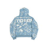 Blue 'Graffiti' Hoodie