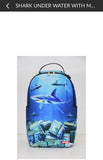 SHARK UNDER WATER WITH MONEY