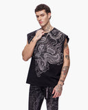 "KAITO" CUT-OFF TEE