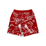 Red Graffiti Shorts