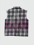 RHINESTONE FLANNEL (SLEEVELESS FLANNEL)