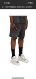 Hwt Fleece Raw Hem Short