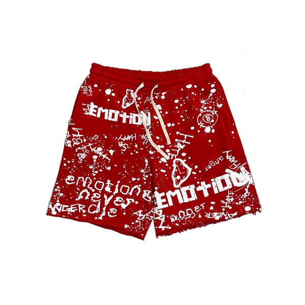 Red Graffiti Shorts