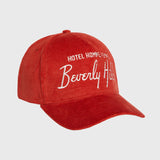Homme Hotel Corduroy Hat Red (HFSS202252-6)