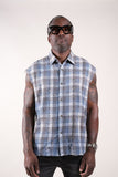 RHINESTONE FLANNEL Sleevless