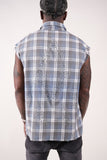 RHINESTONE FLANNEL Sleevless