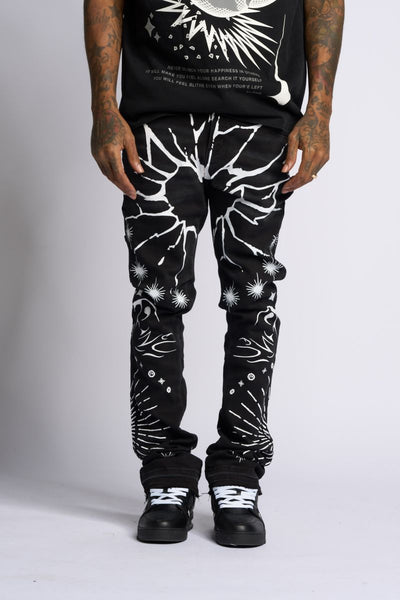 "SACRED" STACK JEANS
