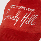 Homme Hotel Corduroy Hat Red (HFSS202252-6)