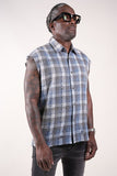 RHINESTONE FLANNEL Sleevless