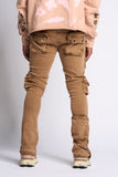 "JOURNEY TO GREATNESS" STACKED CARGO DENIM (PH-WS24-31)