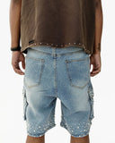 Paper Money Pearl Cargo Jorts
