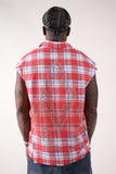 RHINESTONE FLANNEL Sleevless