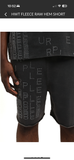 Hwt Fleece Raw Hem Short