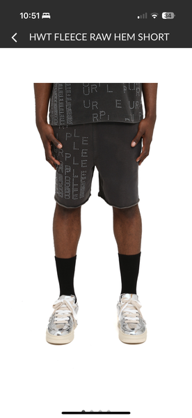 Hwt Fleece Raw Hem Short