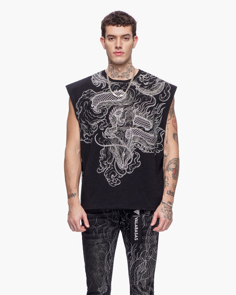 "KAITO" CUT-OFF TEE