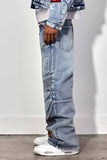 FAST LIFE WASHED DENIM Y2K PANTS (FRD2078)