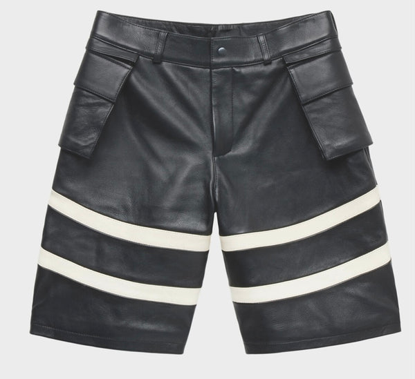 Leather Bourne Shorts