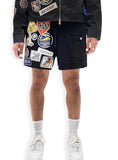 Patched Jacquard Knit Shorts (LA22SP2-24)