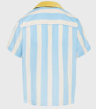 Paneled Corduroy Striped Shirt (SPRING23148-1)