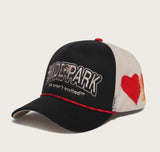 Hearts on Fire Trucker - Black Twill (Hearts-On-Fire-Trucker-Black-Twill)