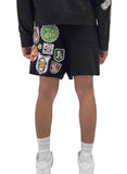 Patched Jacquard Knit Shorts (LA22SP2-24)