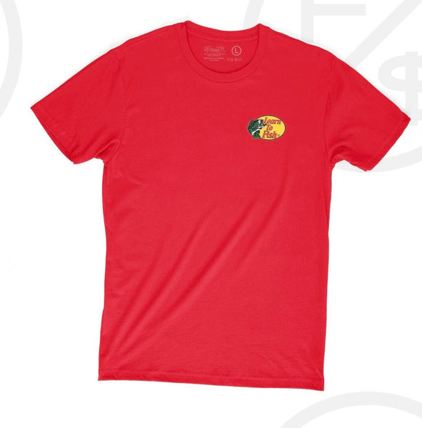 Learn To Fish: Tee (Red) (FS-L2F-Tee-Red)