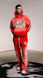 Hell star Flare Sweats - Red
