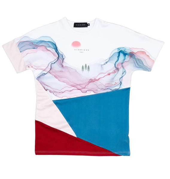 TRIPPY LANDSCAPE TEE (522-0222-WHT)