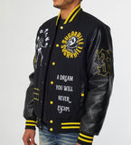 GREAT ESCAPE LETTERMAN JACKET (BLACK) (SH-SPR22-01)