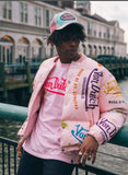 PINK ALL OVER PRINT PUFFER (MPJ5005)