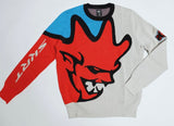 SKRT Intarsia Sweater (Red) (SGH21-015-Red)